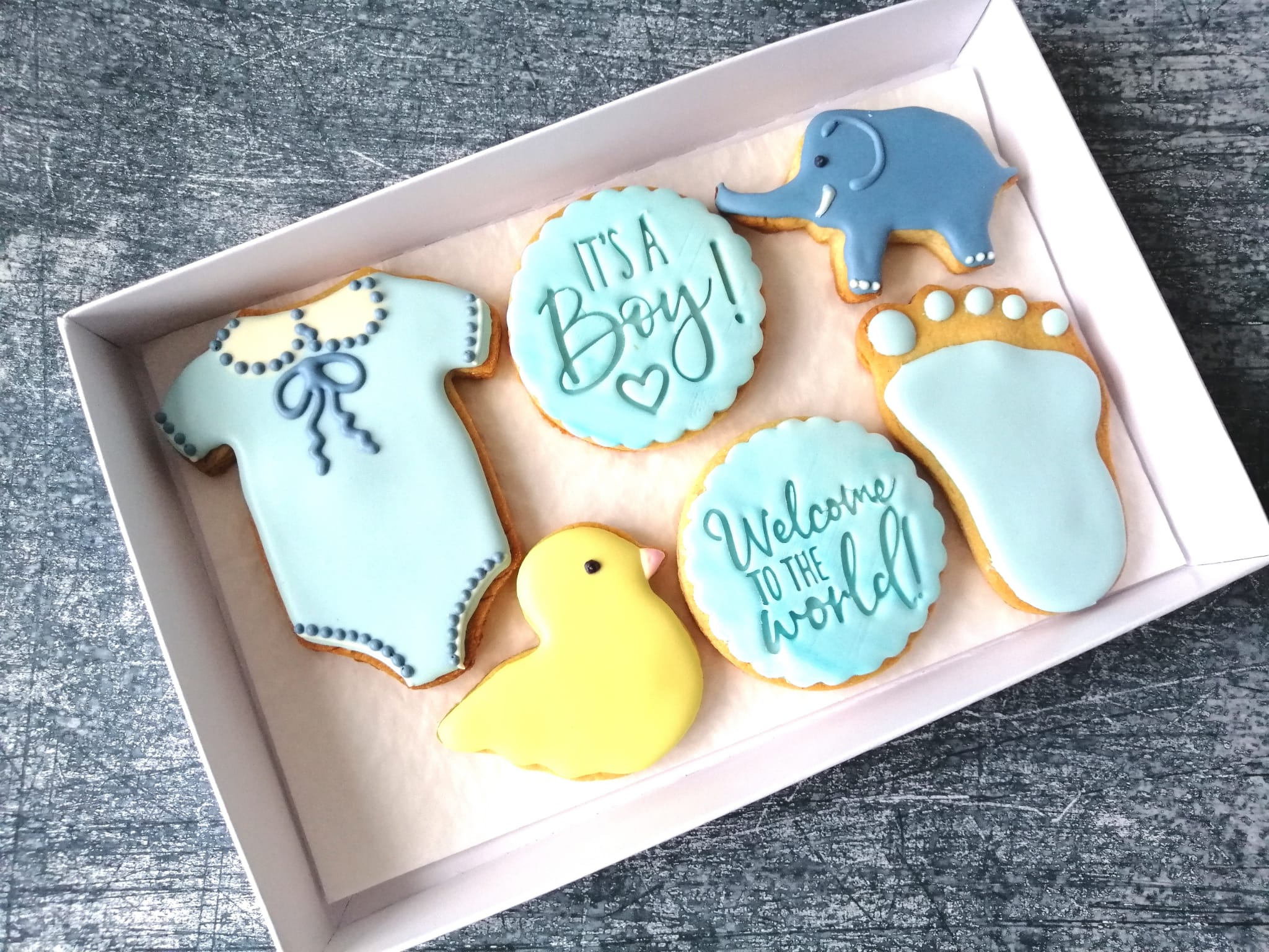 Shops baby shower biscuits boy